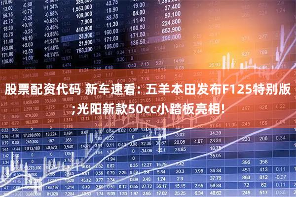 股票配资代码 新车速看: 五羊本田发布F125特别版;光阳新款50cc小踏板亮相!